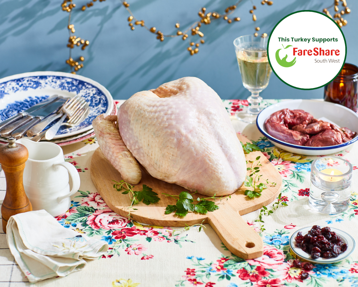 Free Range Bronze Frenchbeer Turkey Crown (3-4kg)