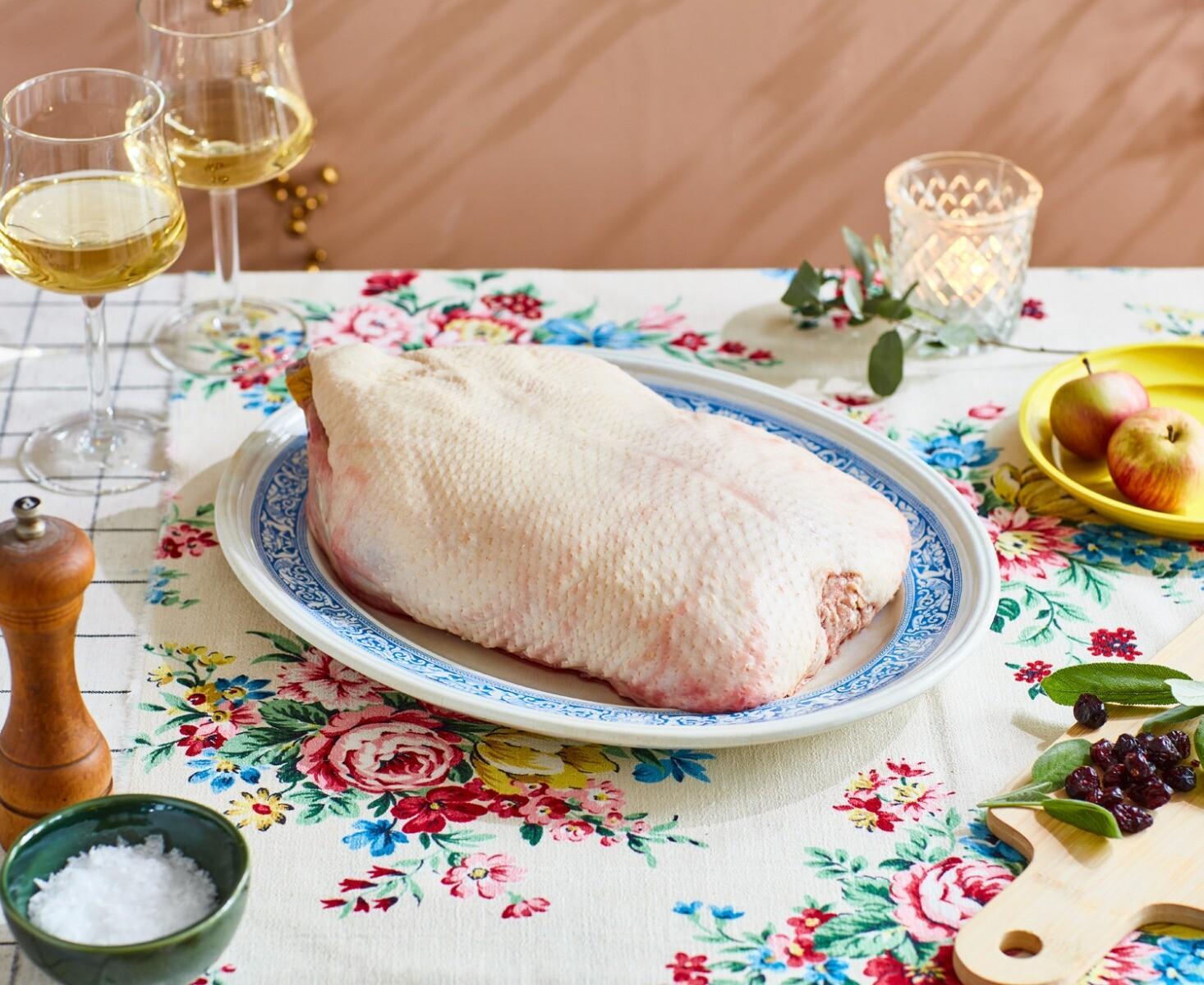 Unavailable - Whole Duck with Spiced Apple & Cranberry Stuffing (1.8kg)