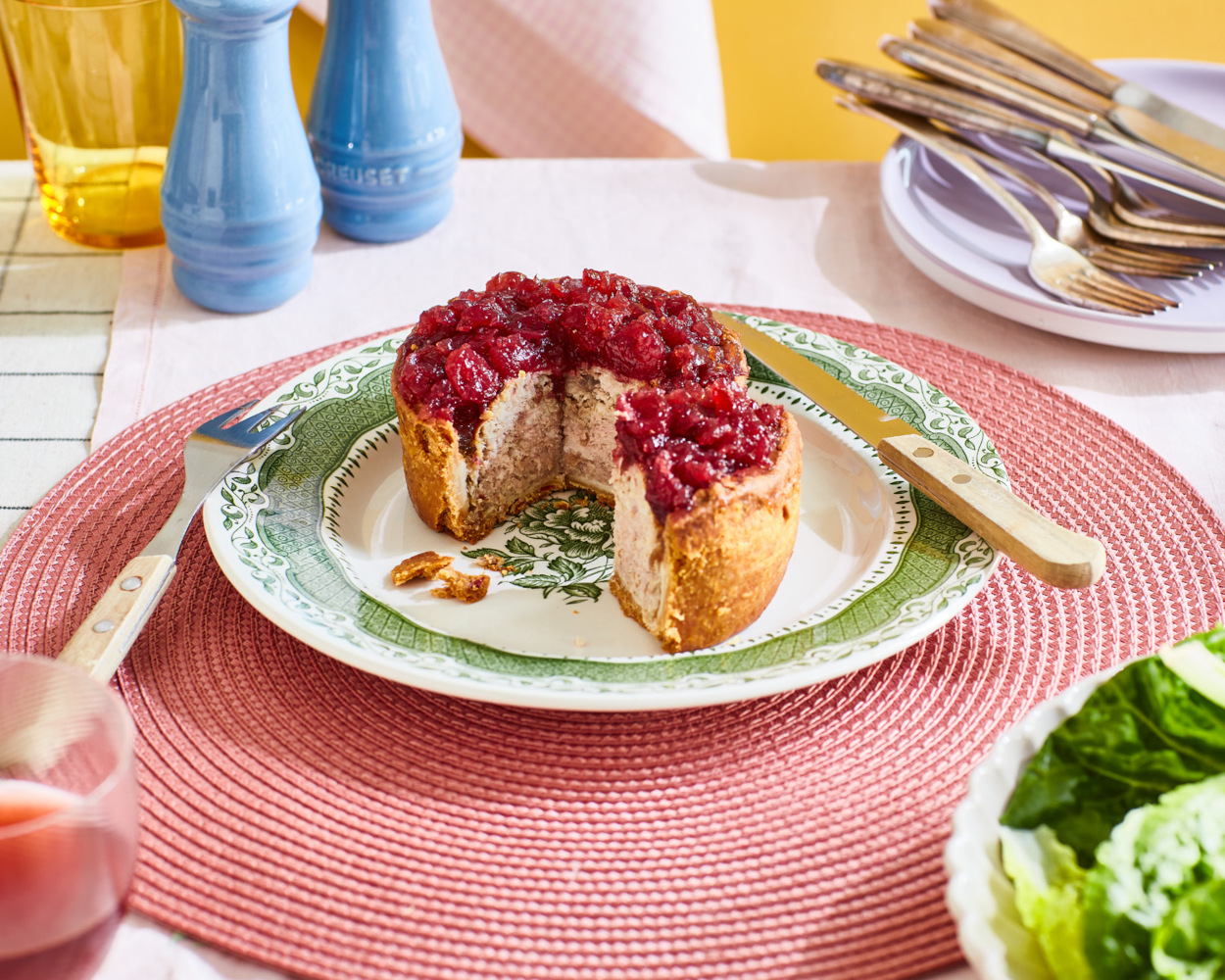 Cranberry Topped Pork Pie (460g)