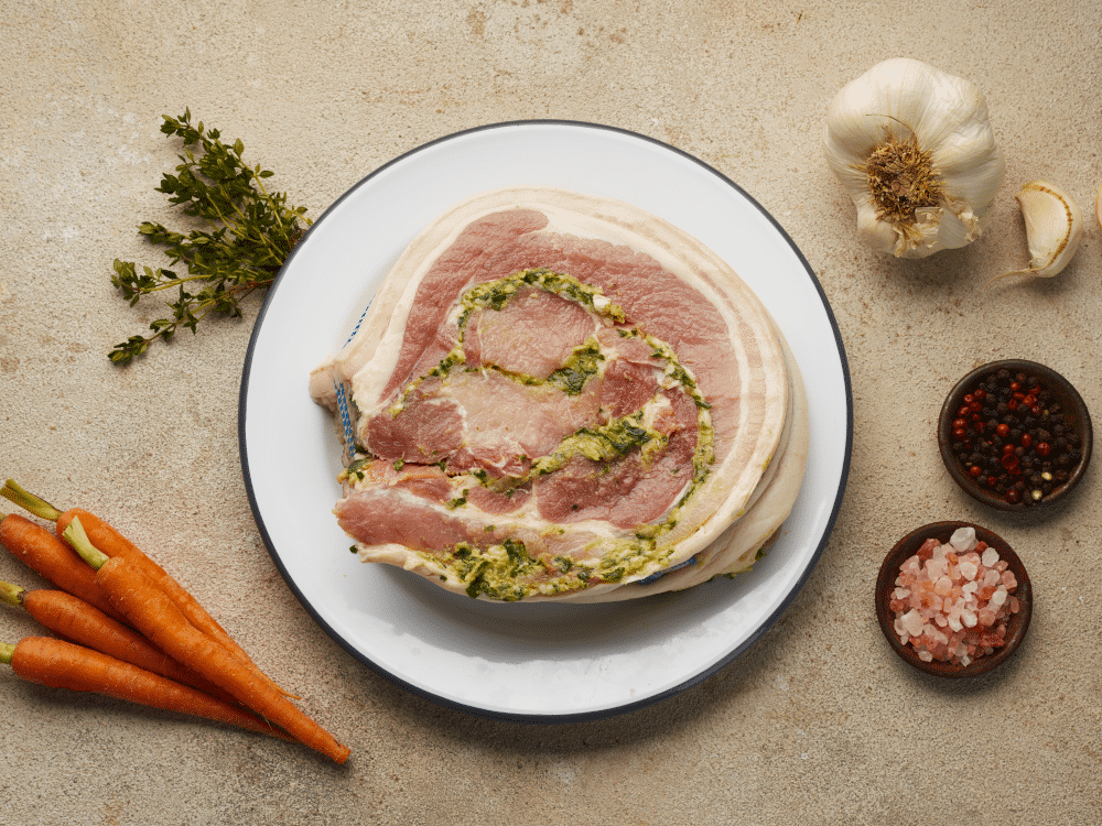 Porchetta with Wild Garlic & Thyme (1.5kg)