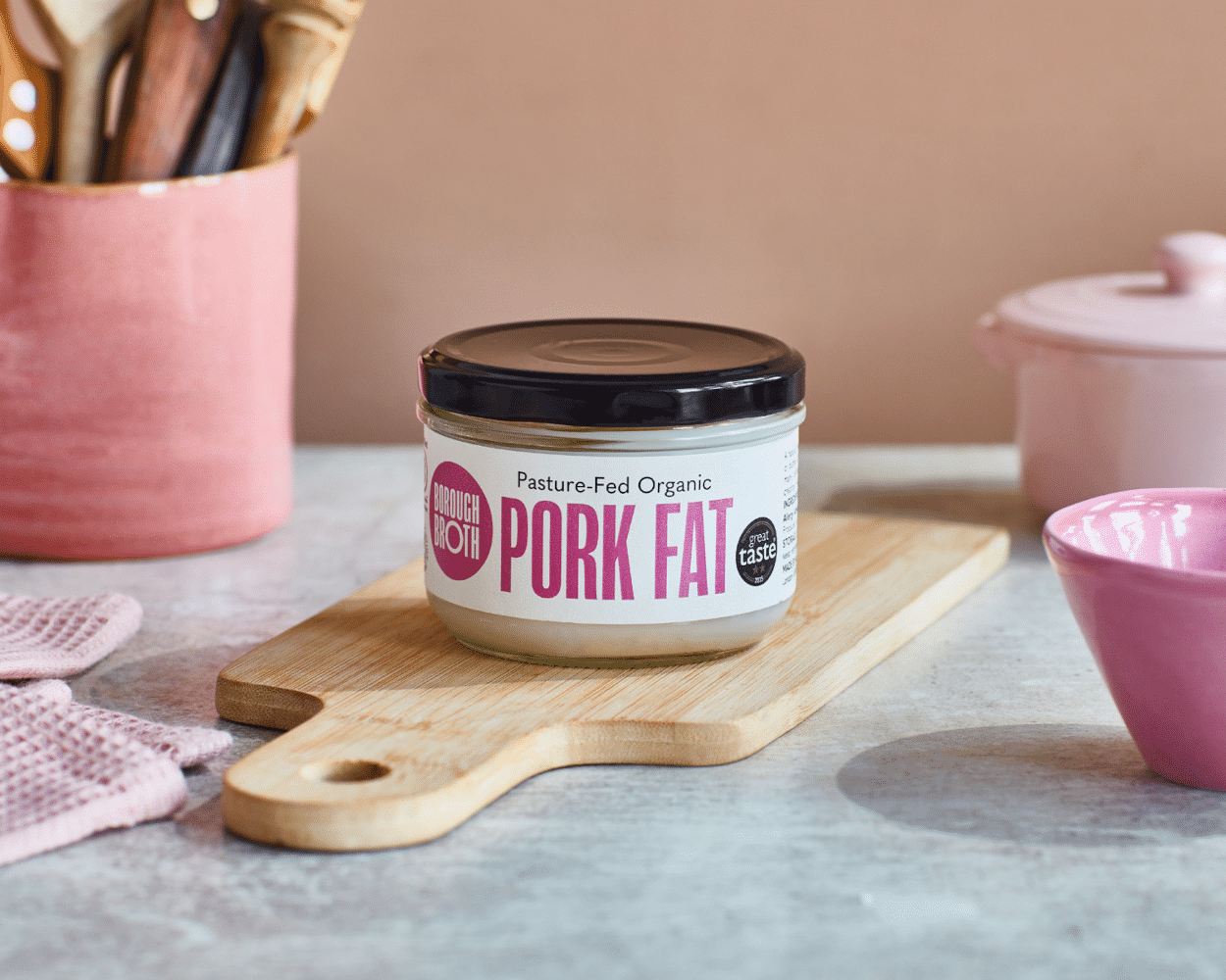 Pasture-Fed Organic Pork Fat (190g)