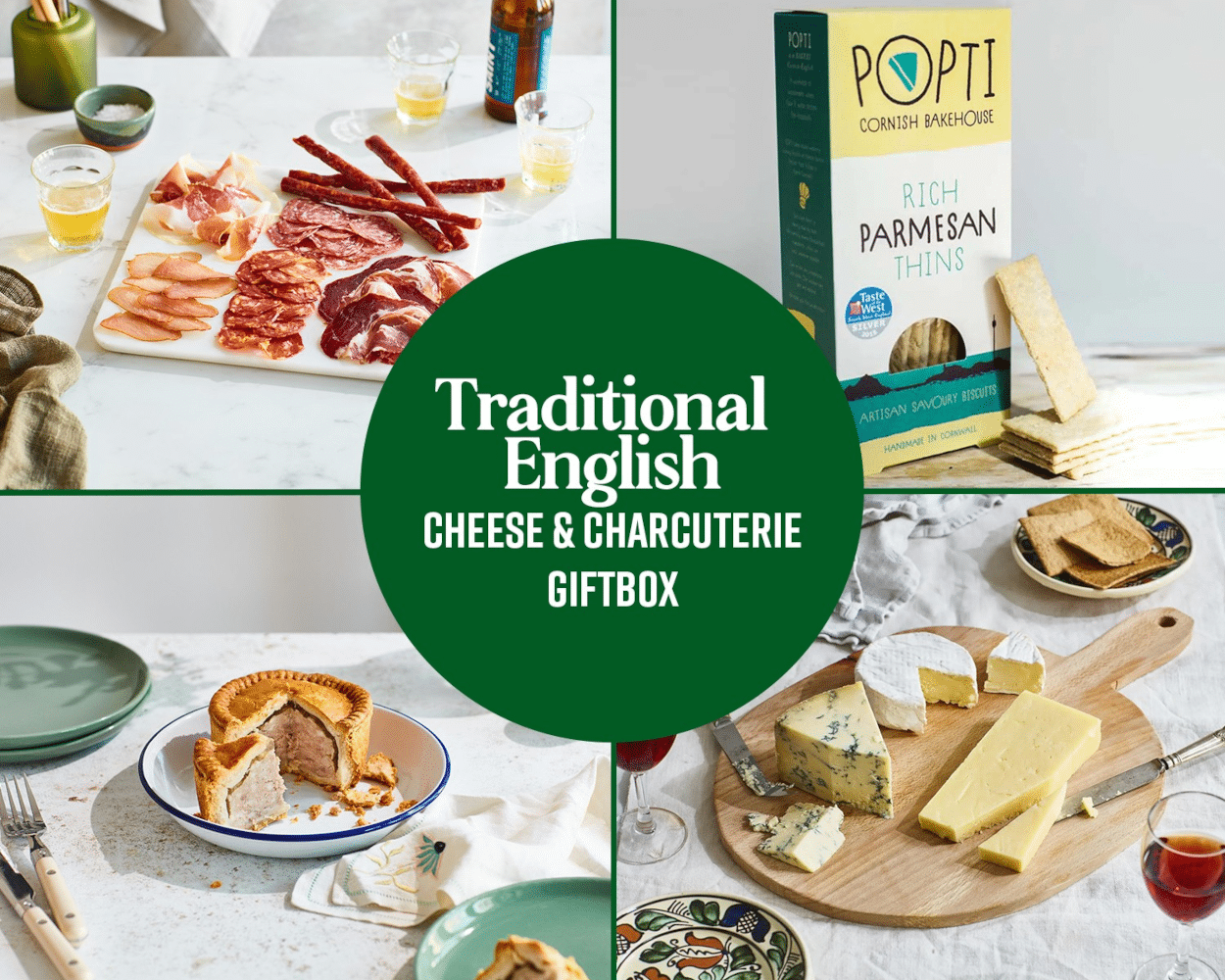 Traditional English Cheese & Charcuterie Gift Box