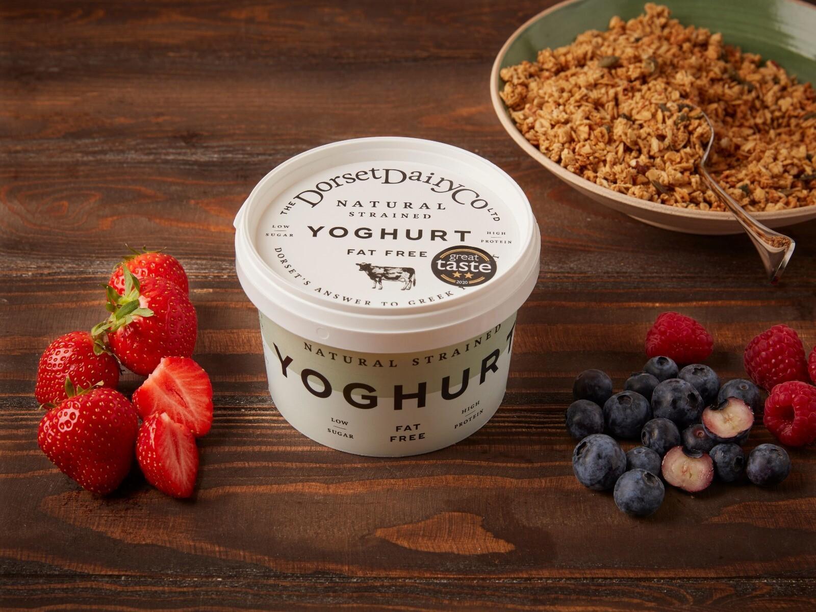 Dorset Dairy Strained Fat Free Natural Yoghurt (500g)